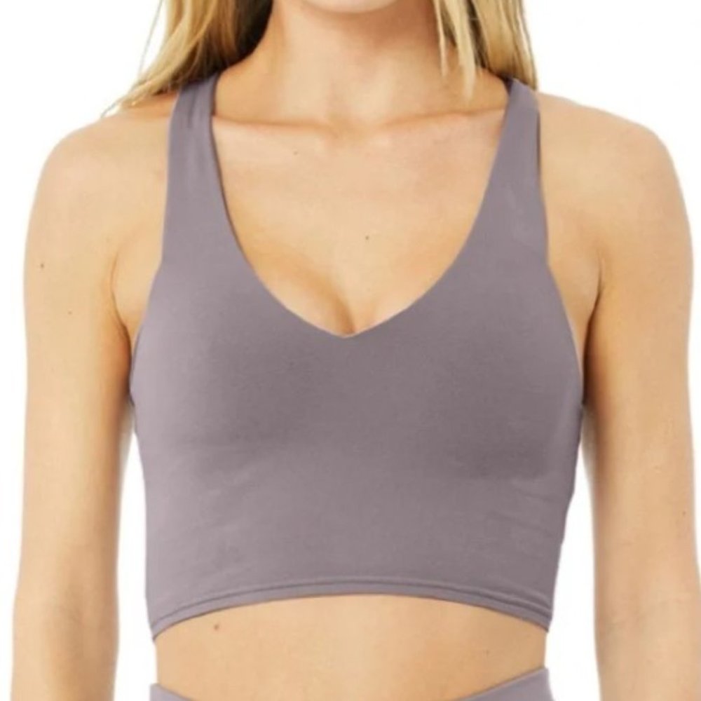 Alo Yoga Real Bra in Purple Dusk